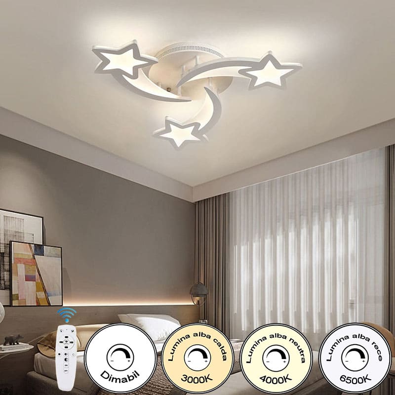 Lustra-Led-Stea-Alba-Dimabila-60W-Trei-Moduri-Iluminare-650mm-1